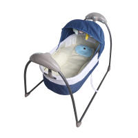 Columpio eléctrico para bebé, cuna con Bluetooth, rebotador de música, silla de columpio automático, balancín remoto con cama de cortina, azul - details 17