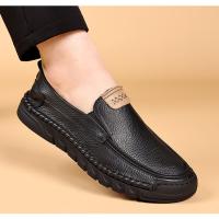 Nuevos zapatos informales de cabeza redonda para hombres, mocasines de cuero para hombres - details 20