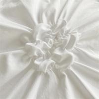 Juego de Ropa de Cama con Flores Torsas de Alta Calidad Duvet Cover Set Pleatado Artesanal Cubierta de Manta Doble para Colchón y Cama Reina - details 6