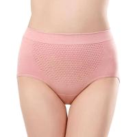 Ropa interior transpirable de cintura media de algodón antibacteriano sin costuras para mujer, talla grande - details 4