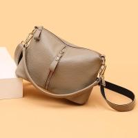 2023 bandolera de cuero genuino para mujer, bolso de hombro de color sólido de alta calidad - details 12