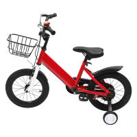 Bicicleta para niños de 14 pulgadas, bici para niños de 3 a 5 años, con ruedas de entrenamiento, cesta ajustable en altura - details 1