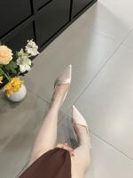 Zapatos de tacón alto plateados puntiagudos para mujer stiletto back zapatos individuales vacíos nuevos con falda bolsa cabeza sandalias zapatos de mujer - details 28