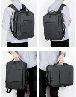 Mochila de viaje clásica para hombre, morral de negocios expandible con USB, bolsa de gran capacidad para ordenador portátil, im - details 27