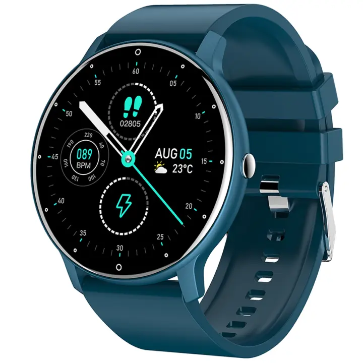 ZL02D Reloj inteligente with Bluetooth, Llamada, Frecuencia cardíaca y detección de presión arterial, recordatory de Información, Modo Deportivo - 1