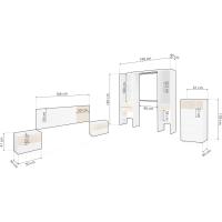 Armario Reversible Nitza Blanco Artik y Natur Medidas 190cm x 187cm x 40cm - details 49