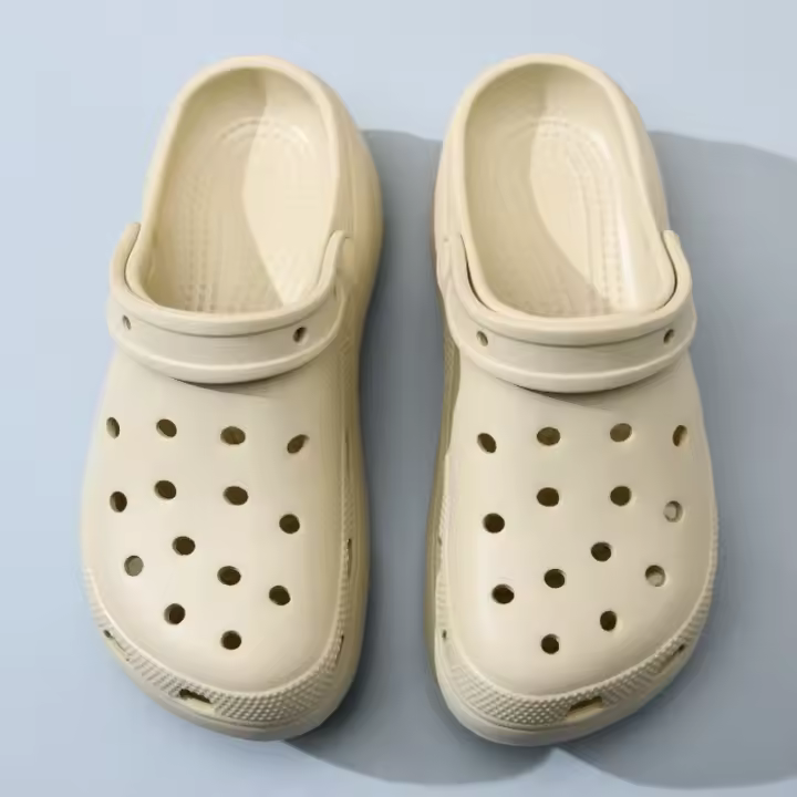 Nube agujero zapatos de las mujeres usan zapatillas EVA en verano, aumentando la playa desodorante de suela gruesa resistente al desgaste y transpirable bolsa cabeza de arrastre - 1