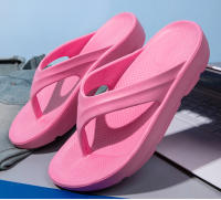 Pareja Casual Versátil Premium Simple Fondo Grueso Alto Elástico Chanclas Zapatillas Playa - details 31