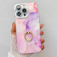 Funda con soporte de anillo para Apple iPhone 16 15 14 Pro Max, de mármol de alta calidad, IMD, PC, a prueba de golpes. - details 12