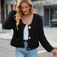 Chaqueta de Punto para Mujer Vintage Coreana Cuello en V, Moda Tendencia 2024, Attractiva - details 4