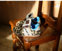 Flip compañeros de clase con estampado de leopardo 3-6 años zapatillas para niños con vellón - details 21