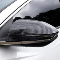 Cubierta de espejo retrovisor lateral de coche, accesorios de decoración, embellecedor, fibra de carbono, Hyundai Tucson NX4 2021 2022 - details 2
