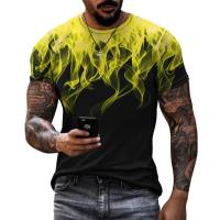 Camisetas con estampado de llama y personalidad para hombre, camisetas deportivas informales, camisetas de manga corta con estampado de ocio en 3D, moda de verano - details 2