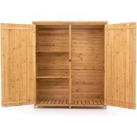 Armario Multiusos para Jardín 40x75x90 cm en Madera con 2 Capas de Pintura Impermeable |   Patas y Suelo - details 21