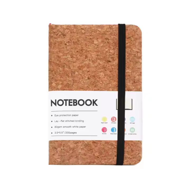 Cuaderno A6 con cubierta de cuero PU, patrón impreso, 200 páginas, libretas para estudiantes, libro de escritura resistente al agua y al desgaste, diario para estudiantes - 1