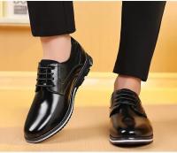 Zapatos de Cuero para Hombres Zapatos Casuales con Suela Gruesa Resistentes al Desgaste - details 18