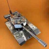Tanque de batalla principal chino T99 de acero inoxidable, modelo de aleación 1:32, adornos, juguetes terminados - details 30