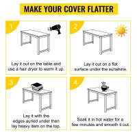 2.5mm Thick Transparent Table Cover Clear Table Cover PVC Plastic Mat Table Cover Waterproof PVC Table Cloth Desk Protector Mat - details 6