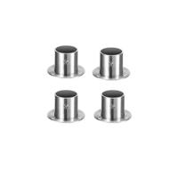 Soporte para Cortinas, 4 Piezas Soporte de Barra Colgante de Armario Acero Inoxidable Soporte del Montaje del Techo Extremo de Ducha Soporte para Barra de Brida sin Tornillos - details 8