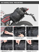 Rhinowalk-bolsa de parachoques para motocicleta, resistente al agua, barras de choque con marco de 6L, herramienta de reparación de parachoques, paquete de colocación, bolsa de equipaje para tanque de Motor - details 16