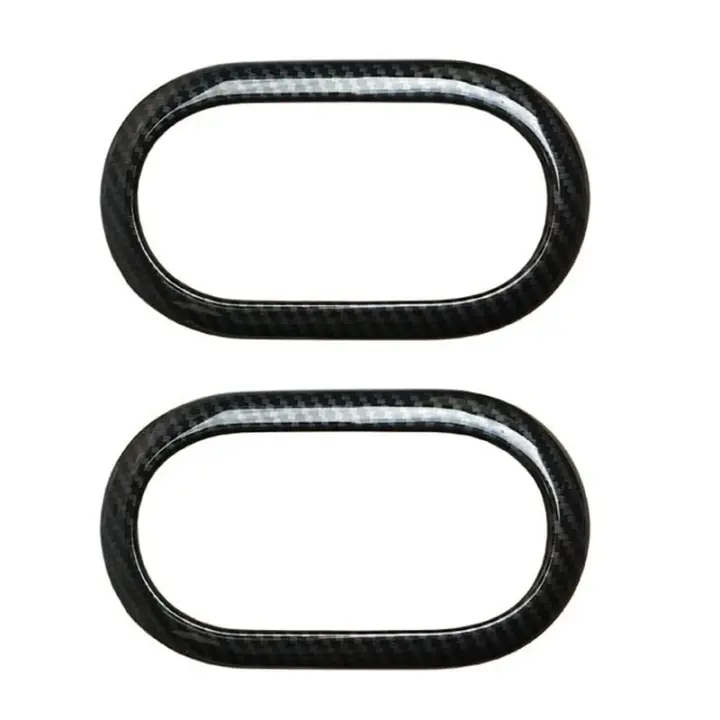 Marco de manija de puerta Interior de fibra de carbono para coche, accesorios decorativos para Benz Smart 453 Fortwo Forfour 2015-2020 - 1