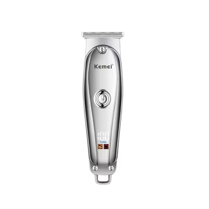 Kemei-cortadora de pelo eléctrica USB para hombre, cortapelos inalámbrico de tamaño pequeño, máquina profesional para cortar el pelo y la barba, recargable - 1