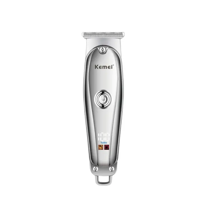 Kemei-cortadora de pelo eléctrica USB para hombre, cortapelos inalámbrico de tamaño pequeño, máquina profesional para cortar el pelo y la barba, recargable - 1