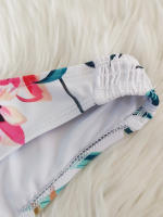 Bikini estampado nuevo para mujer, traje de baño dividido adelgazante conservador con protector solar de manga larga - details 5