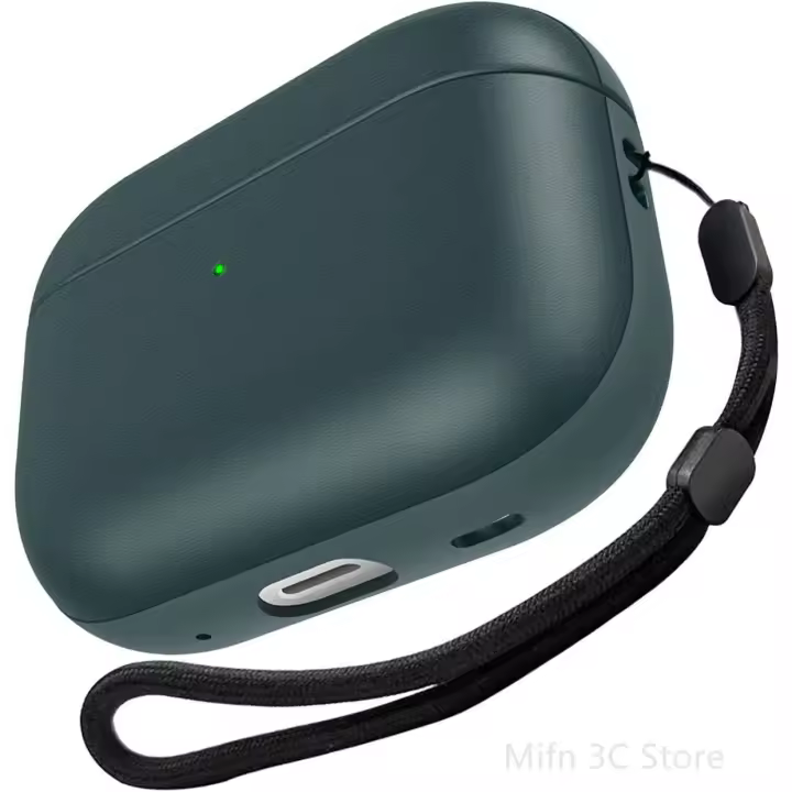 Funda de cuero TPU para AirPods Pro 2, cubierta protectora a prueba de golpes con cordones para Apple Airpods Pro 2, novedad - 1