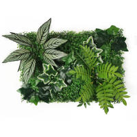 Nueva planta Artificial, césped, fondo artesanal, pared, simulación de hierba, hoja, decoración de boda, alfombra verde al por mayor, césped, decoración del hogar - details 1