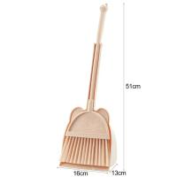 1 Juego de Mini escoba para niños, recogedor de dibujos animados, cerdas flexibles, juego de simulación para niños pequeños, Kit de herramientas de barrido de suelo interior y exterior - details 0
