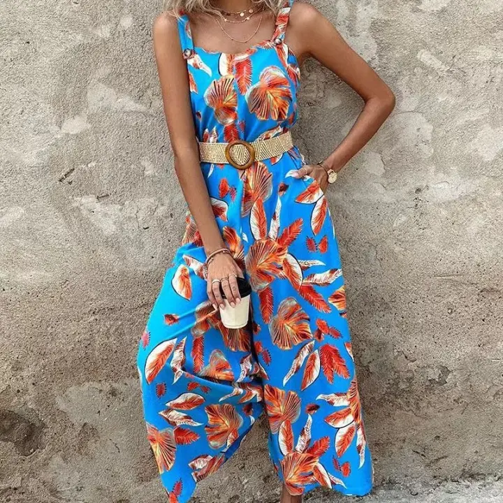 Mono de playa y tirantes a la moda de verano, nuevo 2025, viene con cinturón - 1