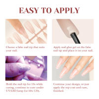NAILWIND-Juego de manicura para extensión de uñas, herramienta de Arte de uñas postizas a presión, pegamento para uñas de cubierta semicompleta, puntas acrílicas - details 37
