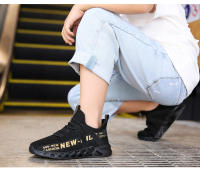 Zapatillas de deporte de punto antideslizantes para niños, zapatos deportivos ligeros para correr, moda para niños - details 3