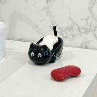 Adorno de escritorio, caja de jabón con forma de gato, estante de almacenamiento creativo exquisito, soporte multiusos para jabón, balcón - details 5
