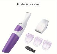 Afeitadora eléctrica 2 en 1 para mujer, recortadora de pelo corporal, afeitadora portátil de verano, elementos esenciales de viaje - details 9