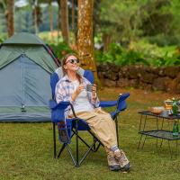 Silla Plegable Support Padd con Portavasos Portátil para Exteriores, Deportes, Picnic, Poliéster, Negro, 1 - details 8