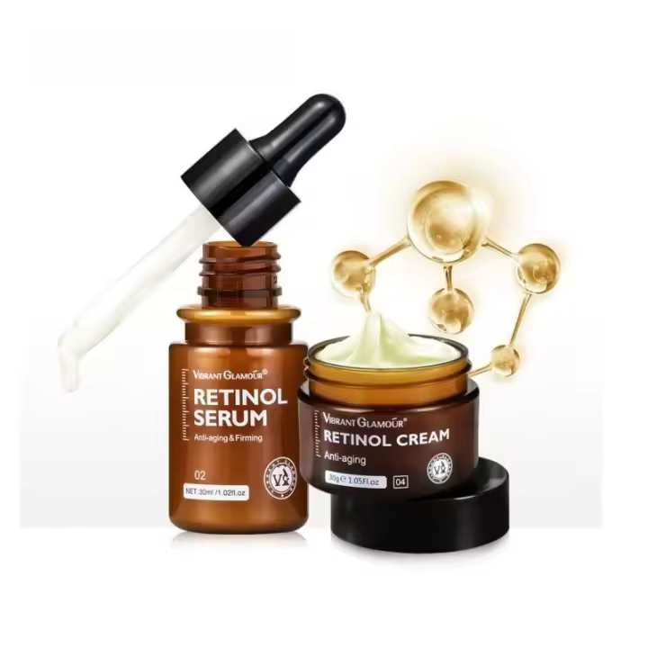 VIBRANT GLAMOUR Retinol Crema Suero VA Skin Ácido Hialurónico 2 Piezas - 1