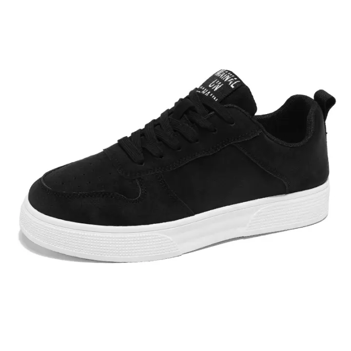 Zapatos para caminar con Suela de plataforma para hombre, Calzado para monopatín, zapatillas de Tenis A LA Moda para hombre, Color sólido - 1