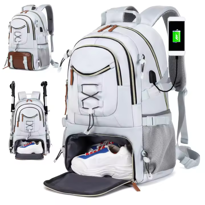 Mochila con gran capacidad para acampar deportes, adecuada para hombres y mujeres con compartimento para computadora portátil de 17 pulgadas - 1