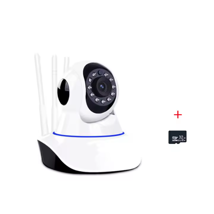 Cámaras de vigilancia interior doméstico 3 raíces antena WIFI Internet remoto inteligente Visión nocturna alarma vigilancia - 1