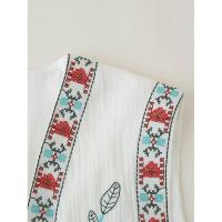 BUNO-Chaleco bordado con flores para mujer, chaleco bordado romántico multiestilo, vacaciones de verano, fecha de Picnic, novedad de 2025 - details 5