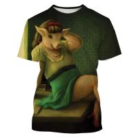 Interesante camiseta con estampado 3D de cerdo de talla grande para hombre, camiseta deportiva para exteriores Fiess, pantalón corto informal de calle transpirable de secado rápido, manga - details 14