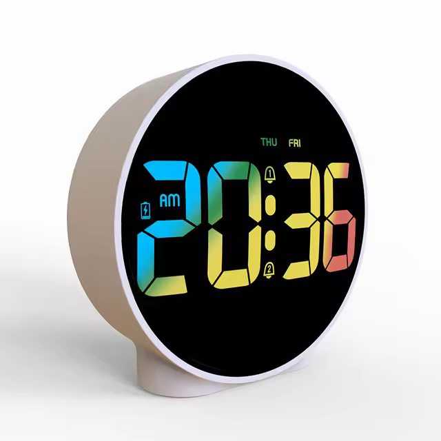 Calendario 12/24H Semana Reloj de mesa LED digital - 1