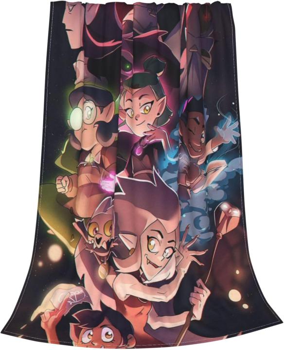 Manta de Casa de Anime The Owl, manta de franela suave y acogedora para cama, coche, sofá, sala de estar, Viajes