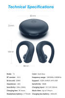 GGMM-auriculares T1 TWS, inalámbricos por Bluetooth, deportivos, estéreo 9D, HiFi, BT V5.0, Control táctil - details 11