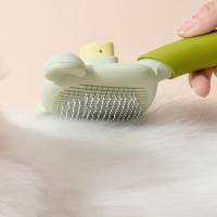 Cepillo de pelo para depilación de una sola tecla, cepillo de pelo portátil eficiente para perros y gatos, peine de aguja profesional silencioso - details 5