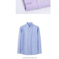 Camisa de manga larga para hombre, camisa de vestir Oxford a rayas, camisas informales ajustadas de alta calidad para hombre, ropa de marca - details 4