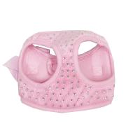 Conjunto de correa de arnés para perro, chaleco con pajarita, decoración de diamantes pequeños, arnés suave para perros pequeños y medianos - details 17