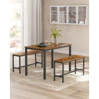 Conjunto de Mesa de Comedor y Sillas Juego de 3 Piezas Mesa de 70 x 110 x 75cm - details 2